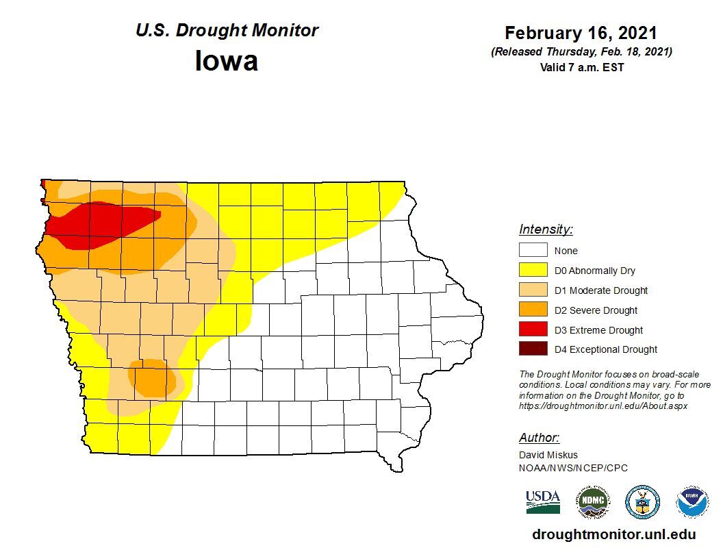 Iowa drought monitor
